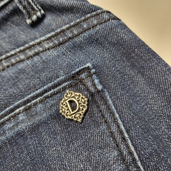 Democracy Jeans Ab Solution Womens Size 8 Distressed Tummy Panel Pockets Blue - Picture 6 of 16